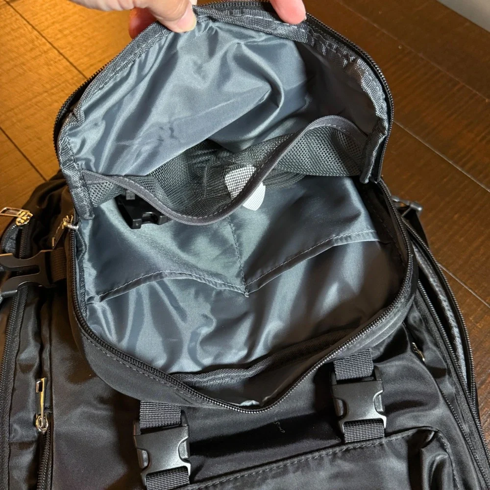 Maelstrom Expandable Travel Backpack Black Nylon Laptop Bag Carry On Luggage